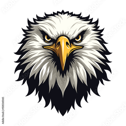 Realistic Bald Eagle Head Mascot