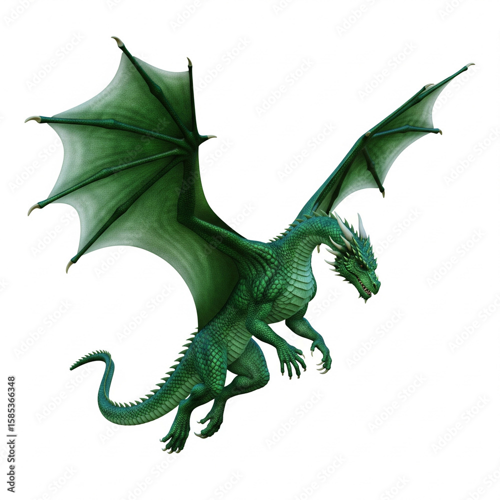 Obraz premium dragon on white background