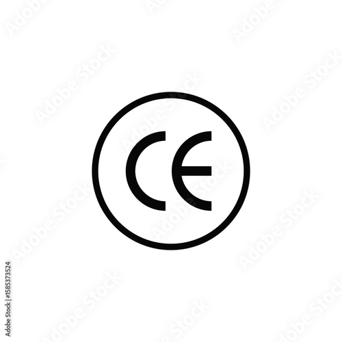Fotografía CE Logo Symbol Sign Icon Vectors
