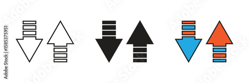 Upload or Download represents transferring files to or from a remote server, facilitating data exchange.