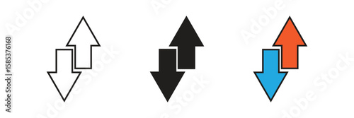 Upload or Download represents transferring files to or from a remote server, facilitating data exchange.