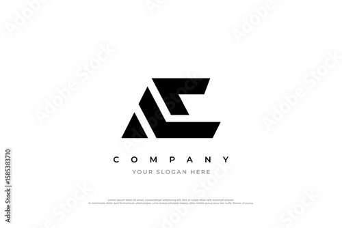 AC Initial Letter Logo Concept  Modern Monogram for Company Branding