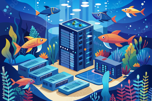An Underwater Data Center with Servers Cooled by Currents
