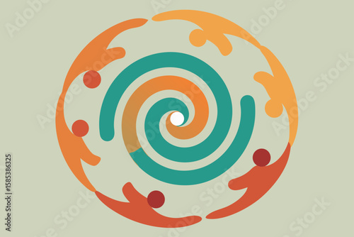 Circular Composition of Blurred Bodies in Motion