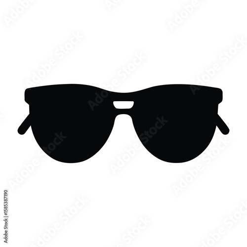 sunglass silhouette vector