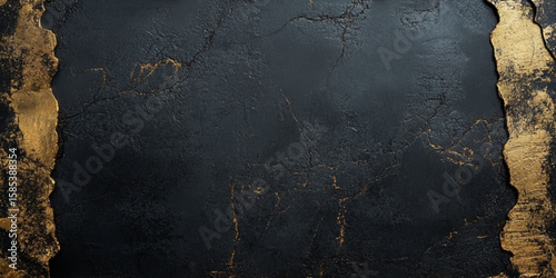 Art black concrete stone texture for background in black. Abstract photo