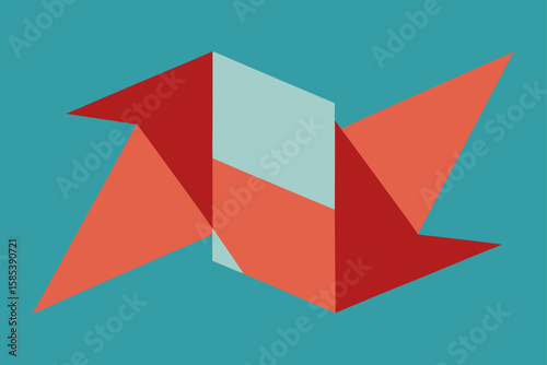 Gridless Paper Sheet Folded by an Invisible Algorithm