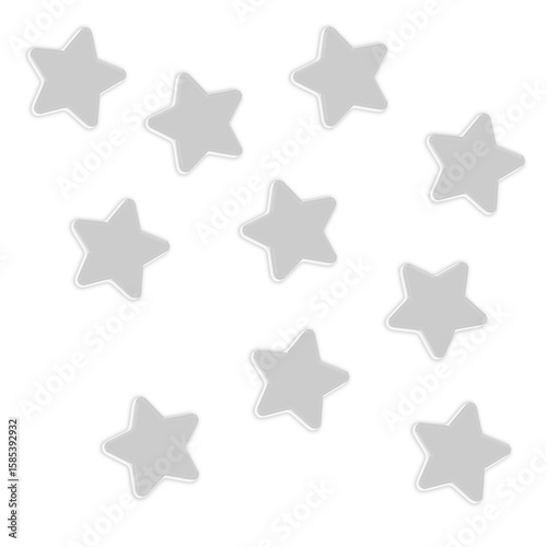 set of glass stars