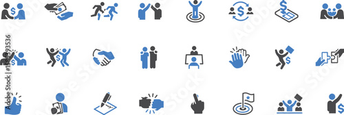 Office and Business Team Icons – Office, Teamwork, Meeting, Employee, Business, Collaboration, Work, Manager, Desk, Planning, People, Productivity, Workplace, Job, Partnership


