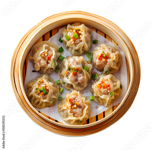 Delicious Steamed Shrimp Dumplings A Culinary Delight isolated on transparent background