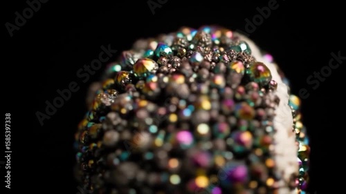 Rainbow Mineral Cluster: Close-up Macro Wonders