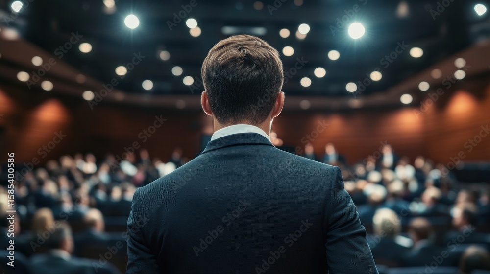 Fototapeta premium Business people at the conference audience speaker person.