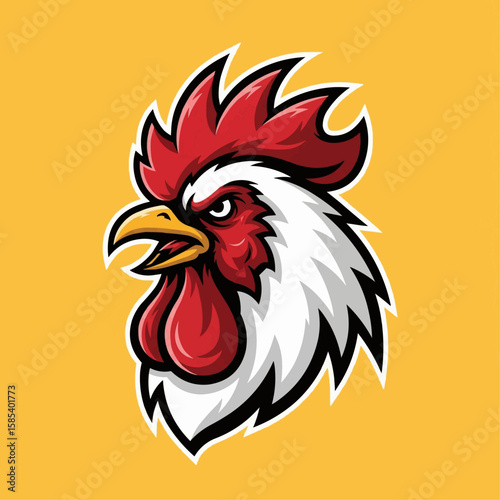 Wallpaper Mural Rooster head mascot logo Torontodigital.ca