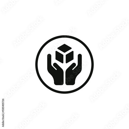 The Fragile Handle Vector Icon Sign