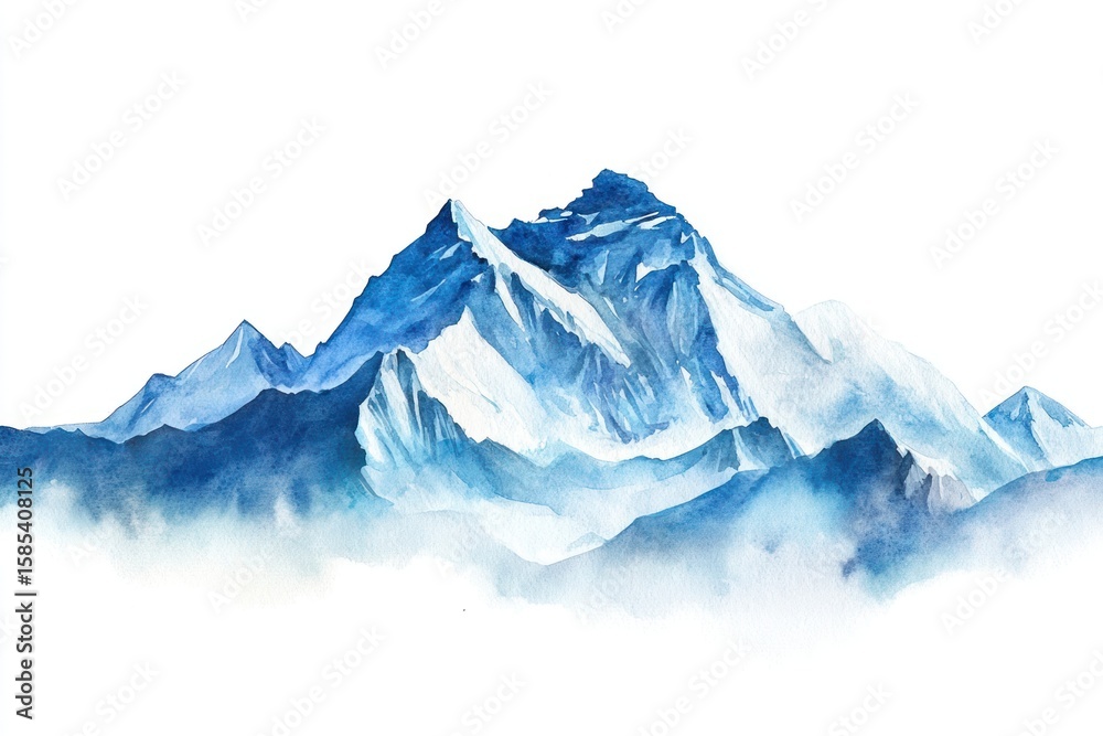 Fototapeta premium Mount Everest mountain scenery nature.
