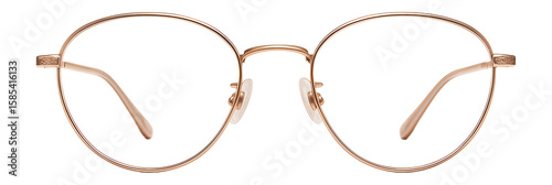 Wallpaper Mural Thin wireframe reading glasses with oval lenses in rose gold Torontodigital.ca