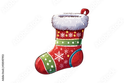 Colorful Christmas stocking