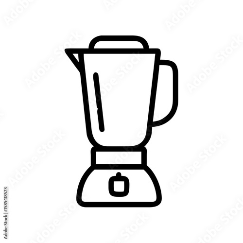 Modern blender in a minimalist design with a simple outline  