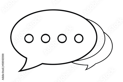Chat Bubble With Three Dots No Text