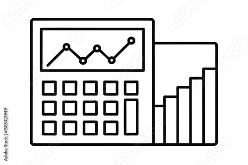 Calculator With Financial Graphs No Text