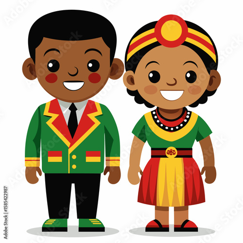 Vibrant Kenyan Traditional Wear.  A Colorful Celebration of Culture