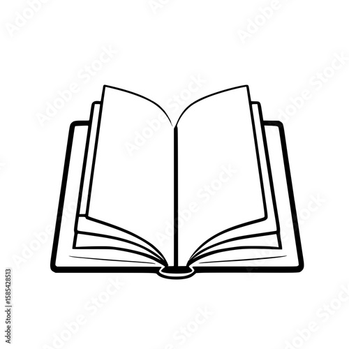 open book with blank pages