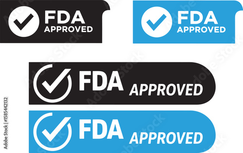 F D A approved certification seals fda approved stamp, fda approved, certification, seal, stamp, approval, checkmark, verified, quality, regulation, compliance, health, safety, medical, food, drug, ad