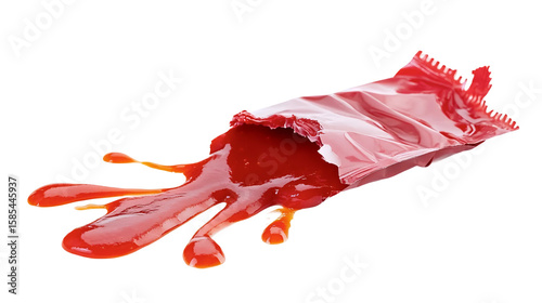 Sauce Spilling Packet Mockup