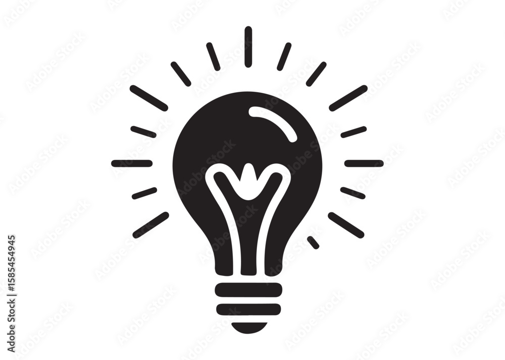 bright light bulb idea logo silhouette vector, electric light bulb icon logo, black innovation light bulb silhouette vector design, idea or illumination logo silhouettes vector on a white background bright light bulb idea logo silhouette vector, electric light bulb icon logo, black innovation light bulb silhouette vector design, idea or illumination logo silhouettes vector on a white background