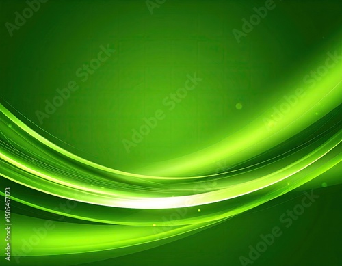 Abstract green waves
