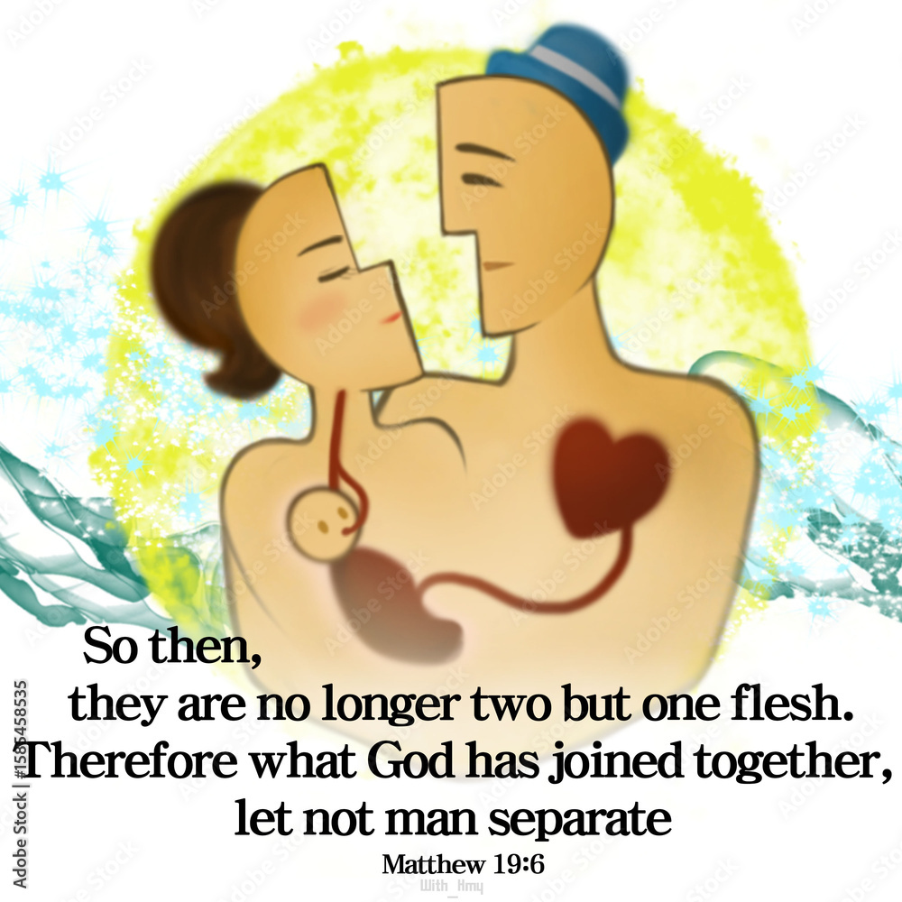 Fototapeta premium 말씀이 그려지는 말씀카드 