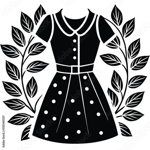 Women's Fashion on a Pristine White Background: A Vector Illustration Showcase
