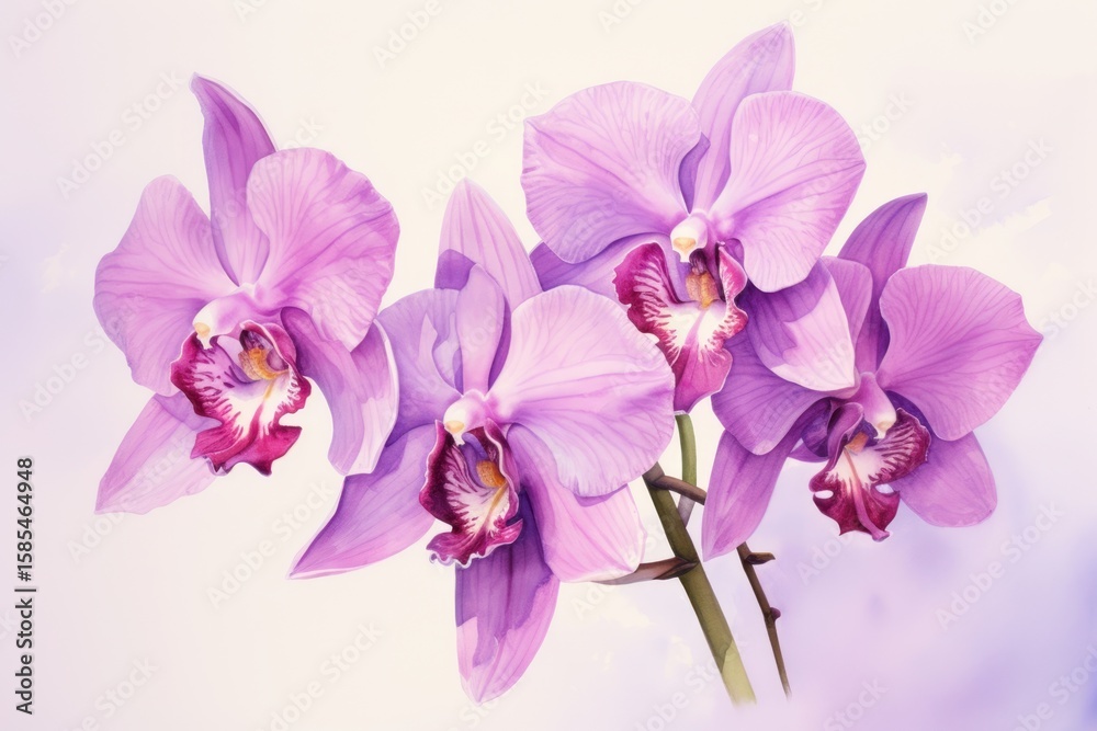 Obraz premium An orchid blossom flower plant.