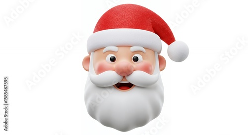 Cartoon santa claus head