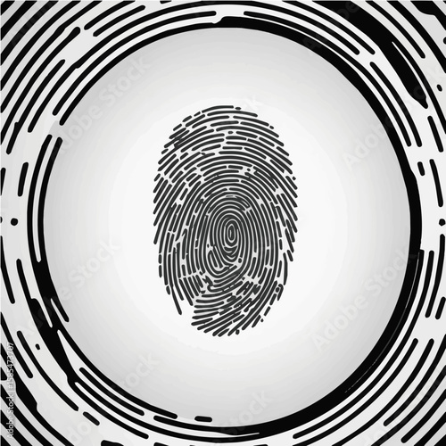 Biometric Security: Scan & Authenticate Icons. A sleek collection of black and white icons illustrating modern biometric authentication methods