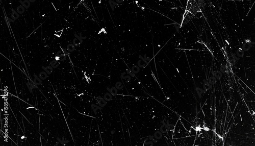 Abstract scratch patterns on black