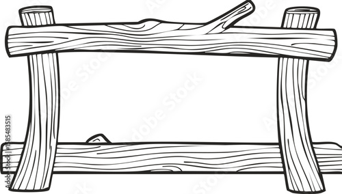 line art wood frame craft made of twig branch, art picture frame, cutout png.border, transparent, cut-out, frame, art, blank, empty, isolated, decoration, design, hand-made, nature, texture,