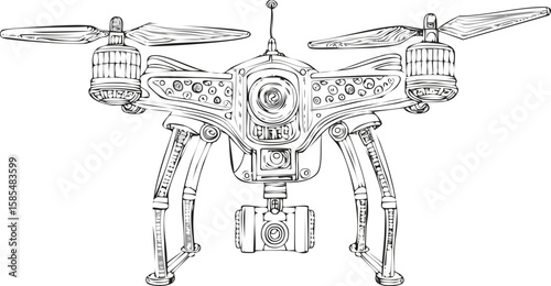 vector black green drone helicopter aircraft, clip, cool, game, machine, smart, three-dimensional, transparent, 4, consumer, cut-out, drone, fan, hobby, robot, sport, aeroplane, aircraft, camera,