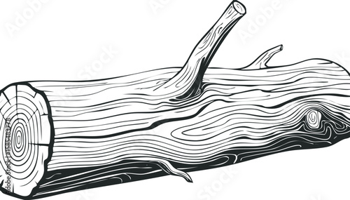 Dried dead tree trunk. Weathered driftwood cut out.clip, curve, grain, hardwood, rough, transparent, wind, cut-out, oak, root, weathered, aged, cracked, dead, desert, drift, drought, isolated, piece,