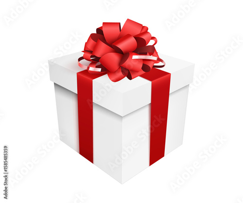Giftbox with red bow