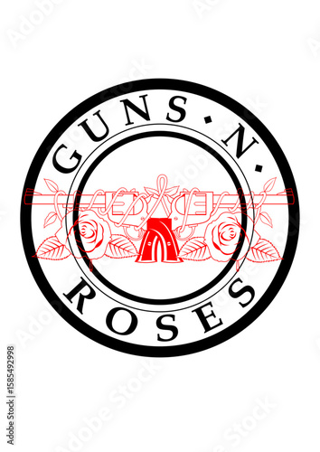 Gun n Roses กลม.ai