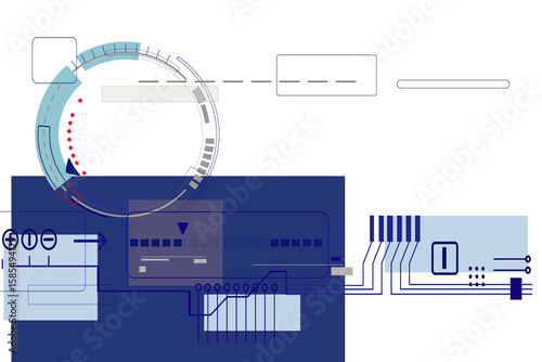 Digital abstraction of modern technologies
 in digital aesthetics
