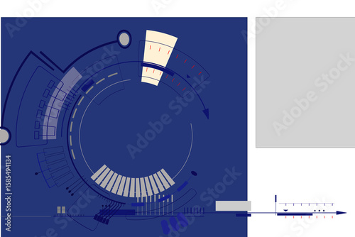 Digital abstraction of modern technologies
 in digital aesthetics

