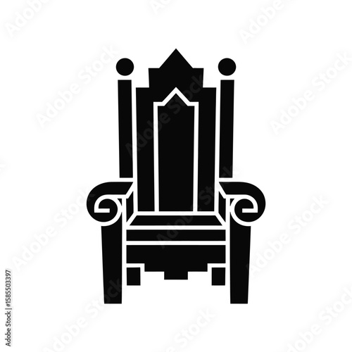 Ornate Throne Chair Icon
