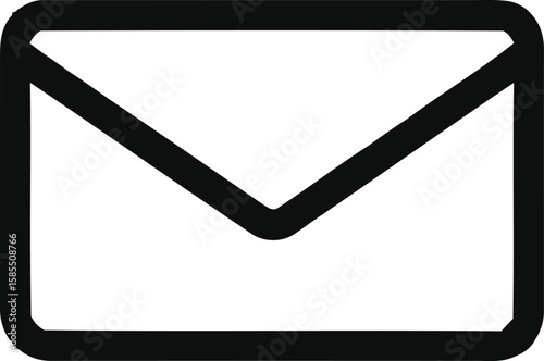 Envelope, email, mail line icon editable vector illustration 
