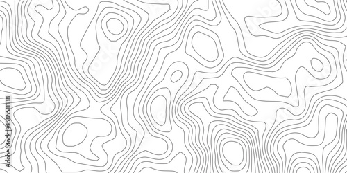 Topographic Contour Lines: Detailed graphic of topographic contour lines on a gradient of grey and subtle shadows, perfect for illustrating concepts related to mapping, terrain, or geographical data.