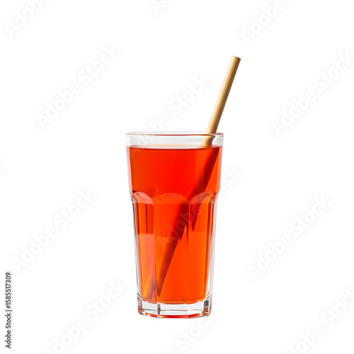 Wallpaper Mural Orange drink with eco friendly straw Torontodigital.ca