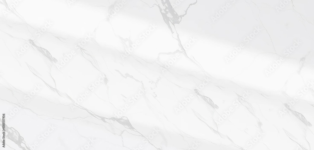 Obraz premium Seamless pristine white marble, delicate grey veining, soft light, template, high-resolution