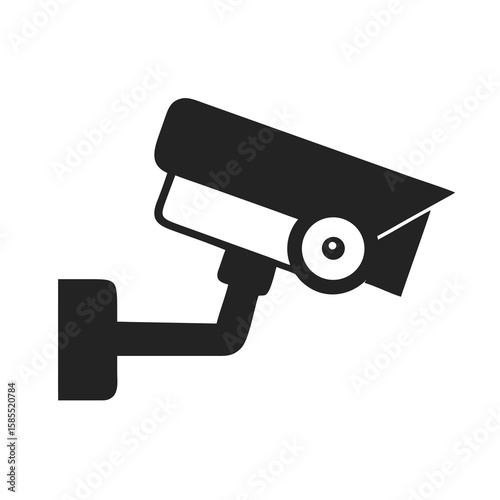 security camera isolated on white