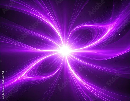 Abstract purple light burst